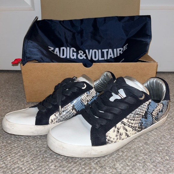 Zadig & Voltaire Used Painted Wild Sneakers (39) - Picture 3 of 7